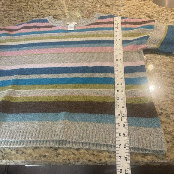 Sundance Medium Colorful Striped Lambswool Preppy Classic - Picture 8 of 8